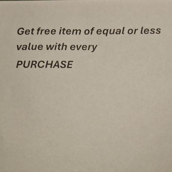 Promotional Offer Sign - Picture 1 of 1